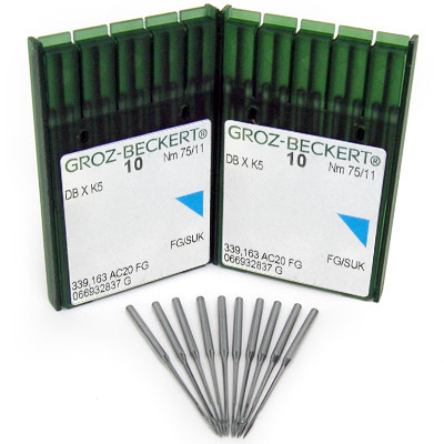 Groz-Beckert DBXK5 75/11 FG, Medium Ball Needles, Package of 100