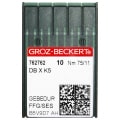Groz-Beckert DBXK5 FFG Titanium Needles 75/11, Light Ball, Box of 100
