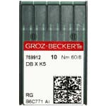 Groz-Beckert DBXK5 60/8 RG, Sharp Needles, Package of 100